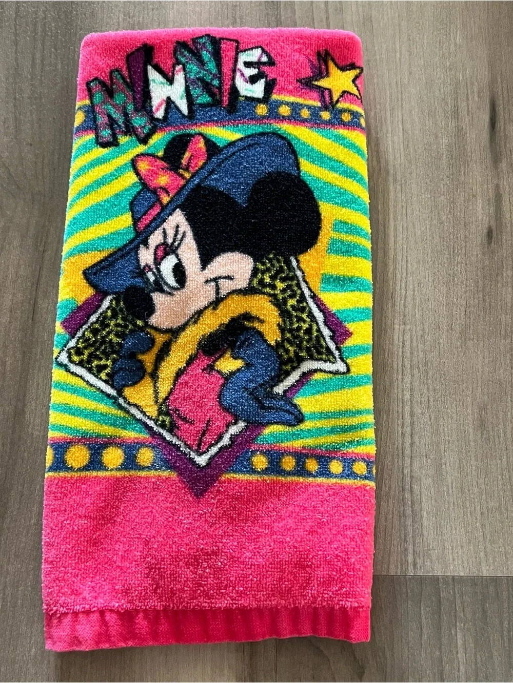 Vintage Disney Jo Franco Minnie Mouse Hand Towel